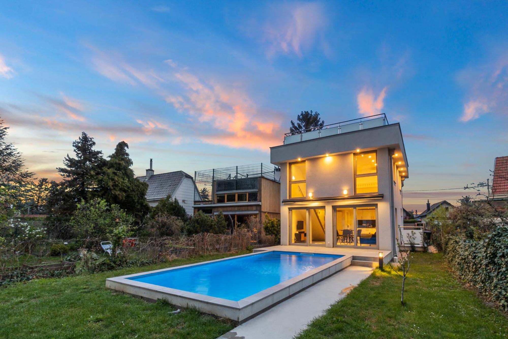 Villa Jaeger Mit Pool In Wien Ngoại thất bức ảnh